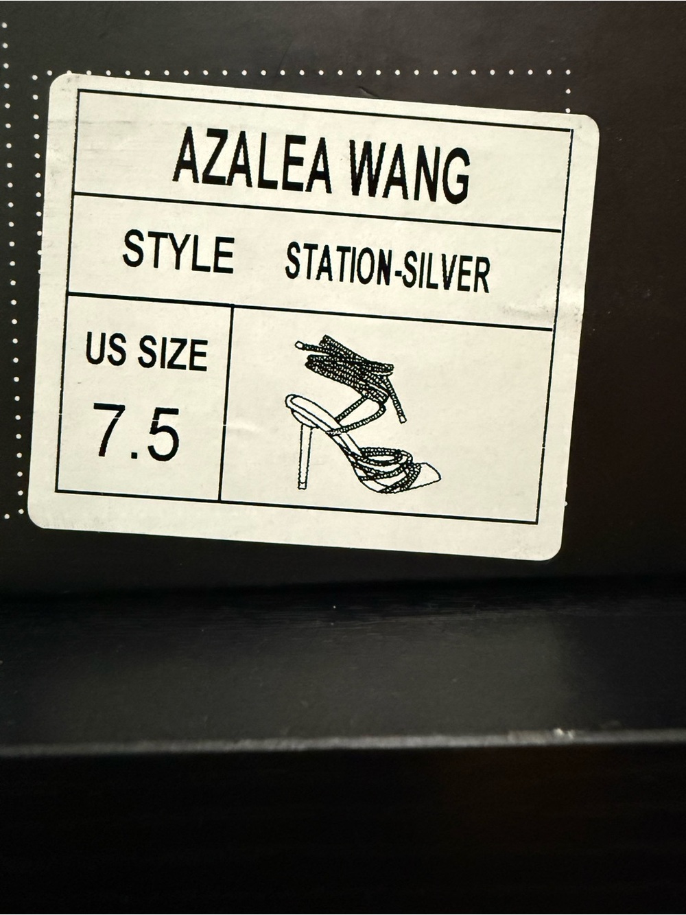 Azalea Wang Station Silver Strappy Stiletto Heels - Silver